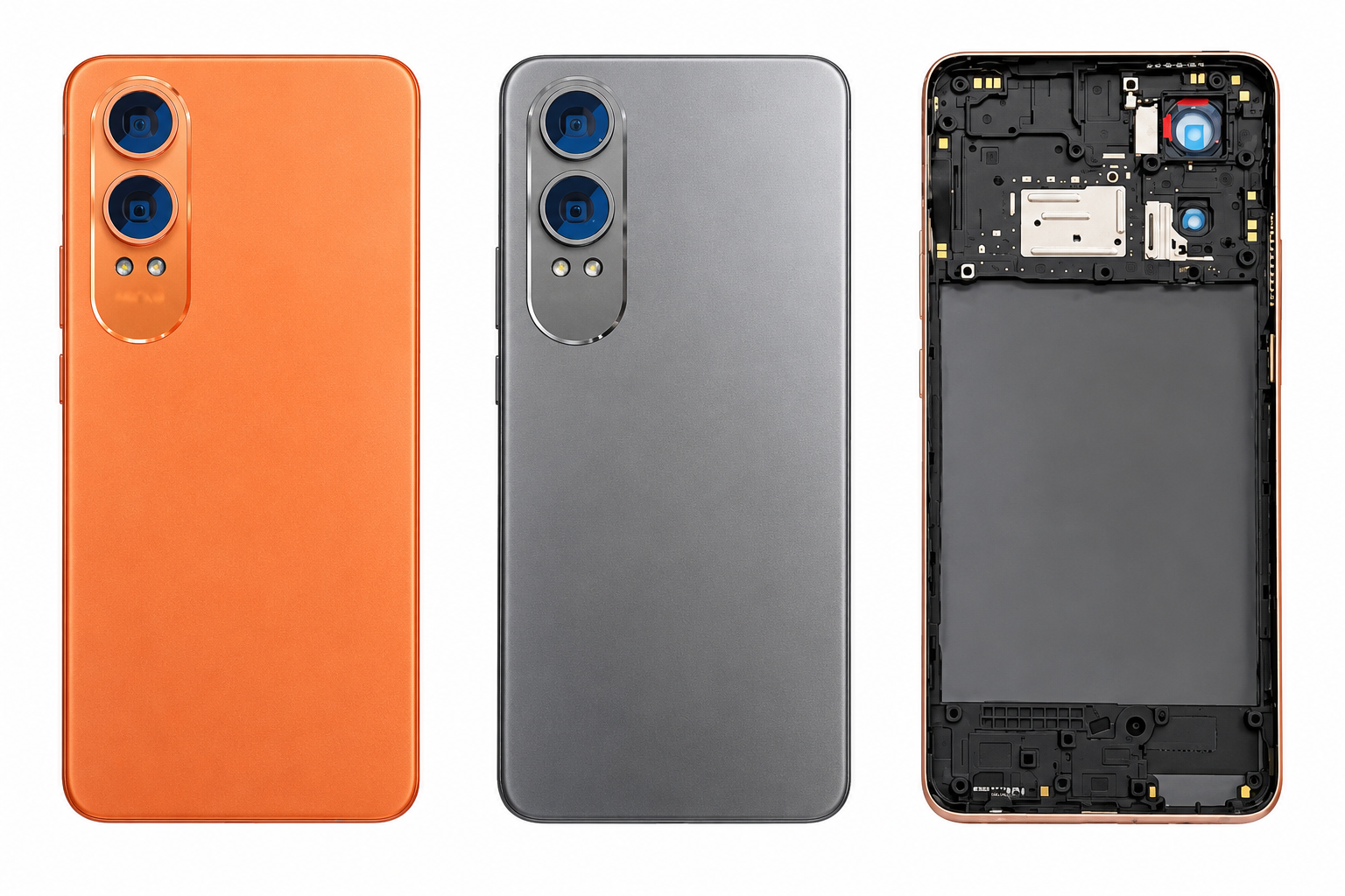 Compatible Replacement for OnePlus Nord CE 4 Lite 5G Full Housing Body – Orange & Black